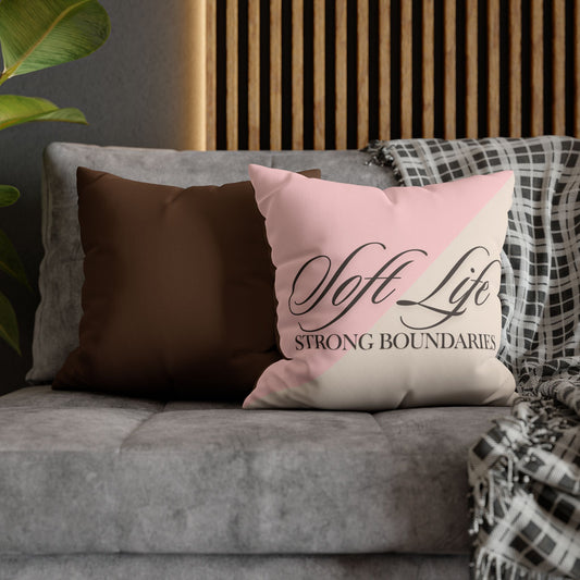 Elegant Faux Suede Pillowcase - Soft Life, Home Decor, Throw Pillow, Cozy Living, Unique Gift, Housewarming Decor