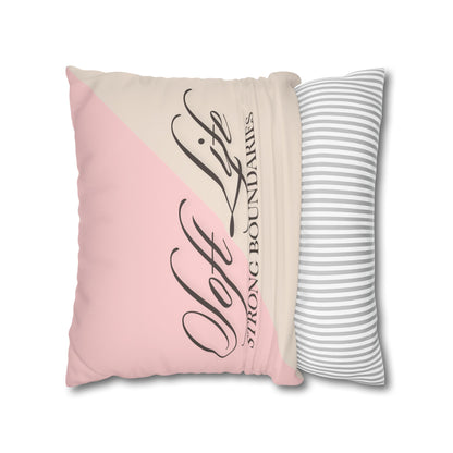 Elegant Faux Suede Pillowcase - Soft Life, Home Decor, Throw Pillow, Cozy Living, Unique Gift, Housewarming Decor