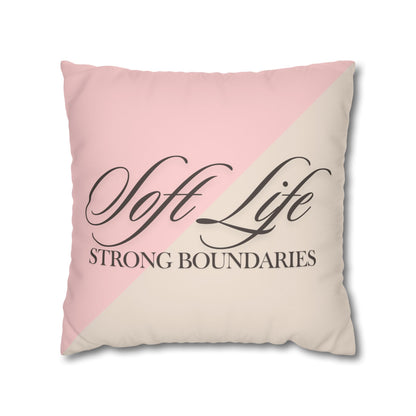 Elegant Faux Suede Pillowcase - Soft Life, Home Decor, Throw Pillow, Cozy Living, Unique Gift, Housewarming Decor