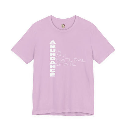 Purple t-shirt with motivational text on a white background