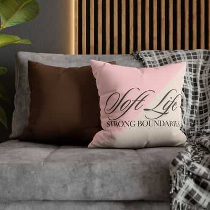 Elegant Faux Suede Pillowcase - Soft Life, Home Decor, Throw Pillow, Cozy Living, Unique Gift, Housewarming Decor