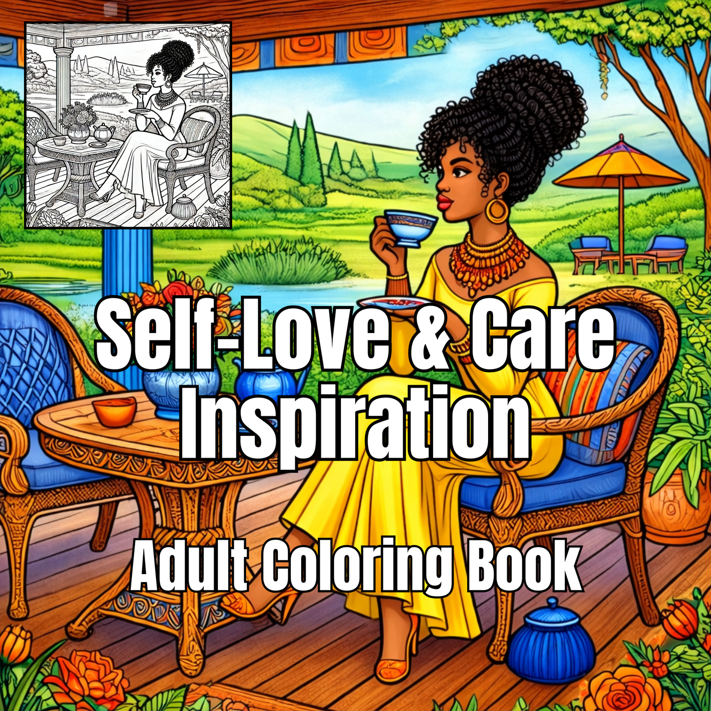 Self-Love & Care Inspiration — 50 Adult Coloring Pages