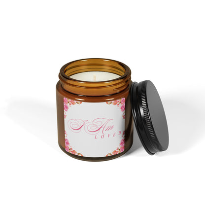 Soy Candle — ‘I Am Loved’ Amber Jar Scented Candle (4oz)