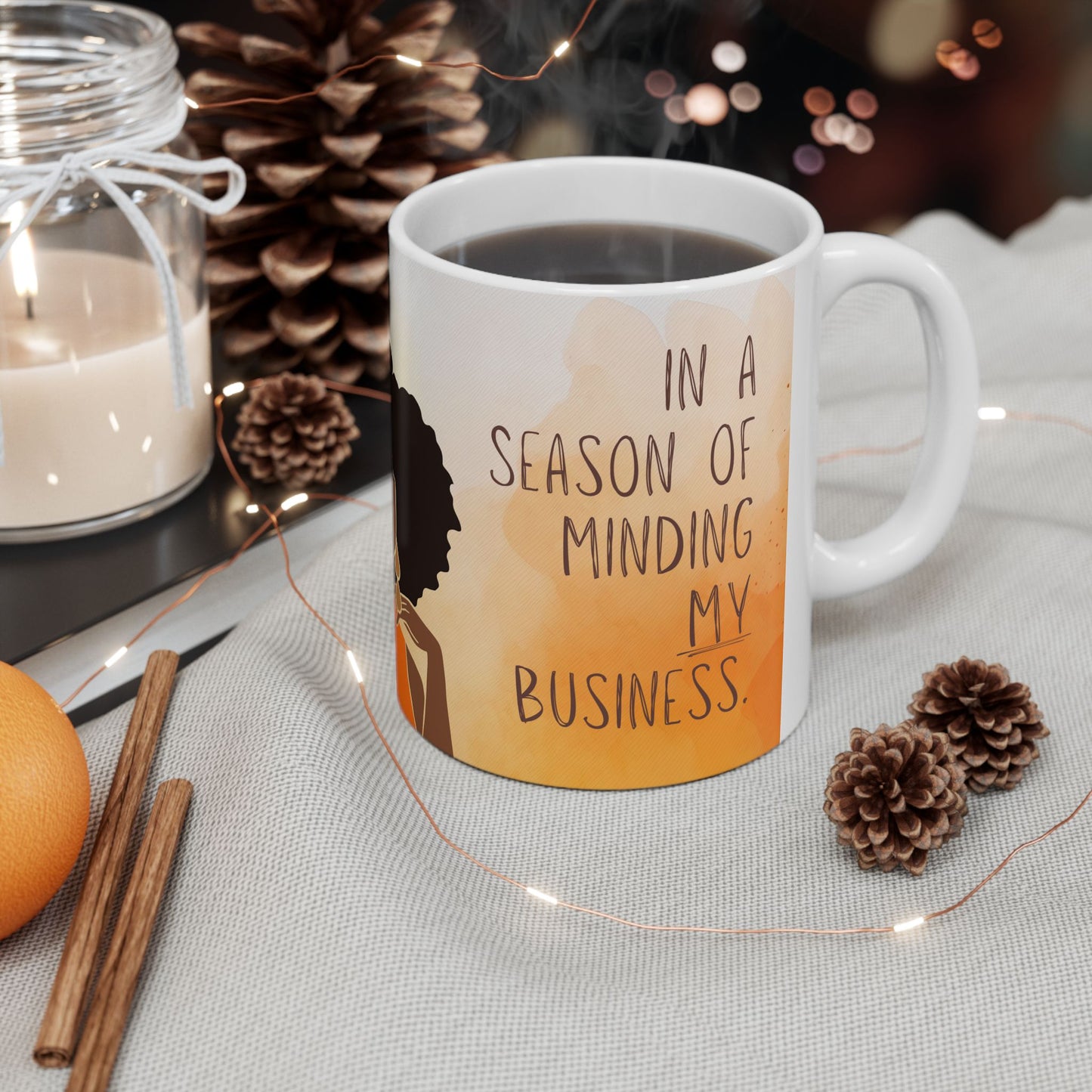 Autumn Inspiration Ceramic Mug - Perfect for Cozy Days, Gift for Friends, Seasonal Decor, Coffee Lover, Pumpkin Spice Vibes