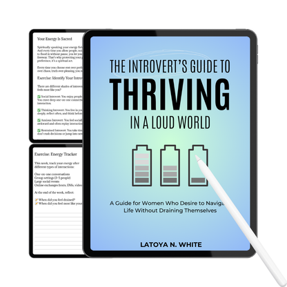 Introvert's Guide Workbook | Women's Self-Care, Peace & Boundaries