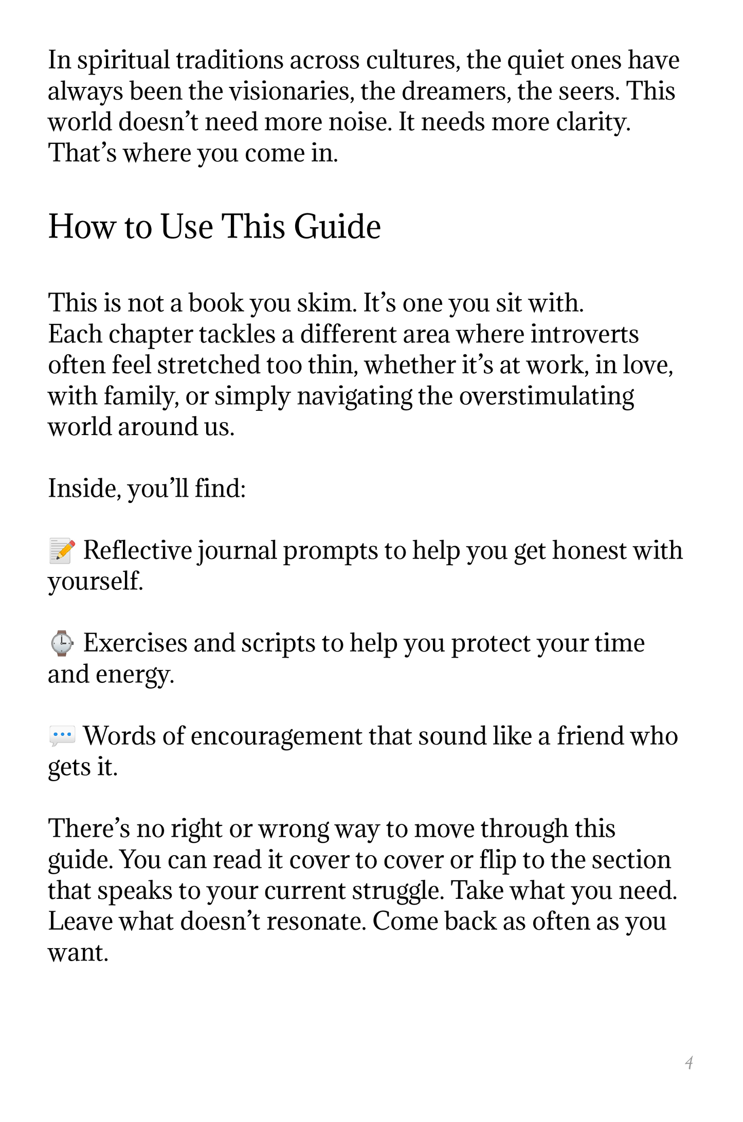 Introvert's Guide Workbook | Women's Self-Care, Peace & Boundaries